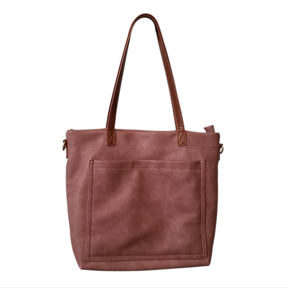 Women’s Leather Tote Bag in Dusty Rose - Stylish Everyday Carry